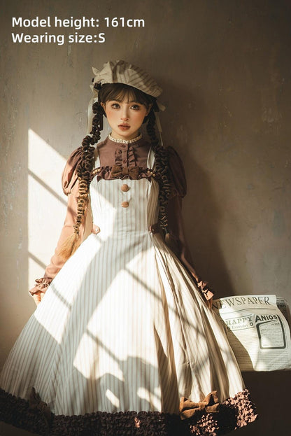 Miss Point - Classical Chocolate - Classic Lolita Blouse Customized Reteo Lolita Shirt