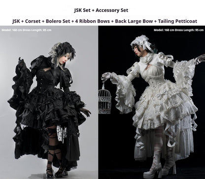 Smoothy - Caliburn - Gothic Lolita JSK Dress with Bolero with Detachable Sleeves