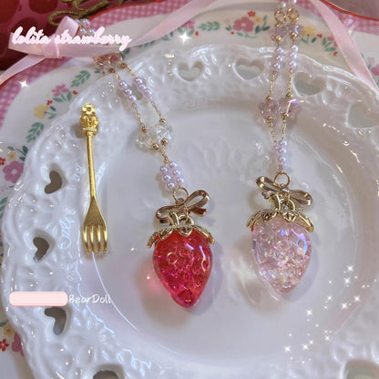 Bear Doll - Sweet Lolita Necklace Strawberry Charlotte Necklace