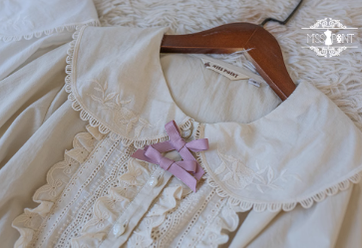 Miss Point - Little Anna - Elegant Lolita Cotton Puff Sleeve Blouse