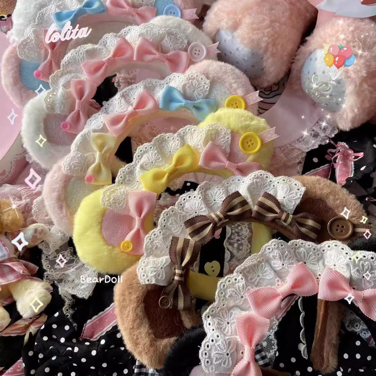 Bear Doll - Kawaii Lolita KC Sweet Butterfly Bow Lolita Headband