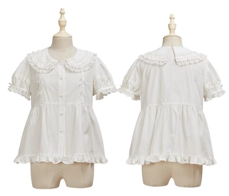 Summer Fairy - Cloud Dream - Sweet Lolita Shirt Peter Pan Collar Innerwear