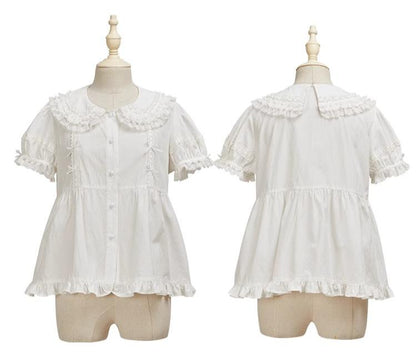 Summer Fairy - Cloud Dream - Sweet Lolita Shirt Peter Pan Collar Innerwear