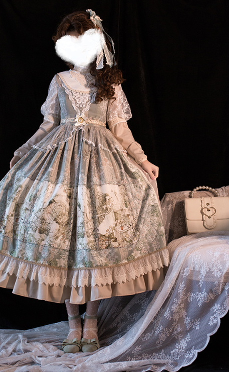 Cat-Romance - A Twilight Feast - Vintage Casual Lolita Summer OP