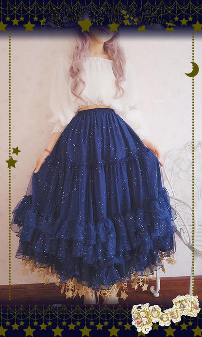 Boguta - Starry Night - 60/70/80cm A-line Lolita Petticoat