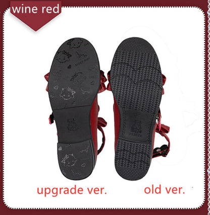 Sheep Puff - Mei Lulu - Lolita Japanese Lace Single Shoes