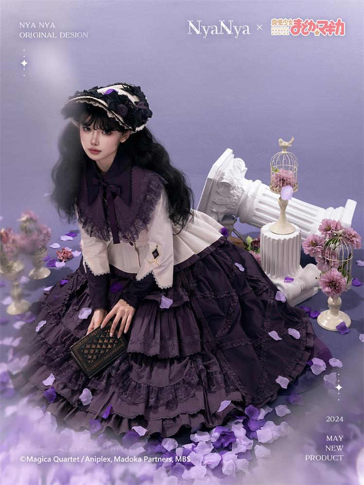 NyaNya - IP Collab Dreamy Memories Themed Lolita OP Dress
