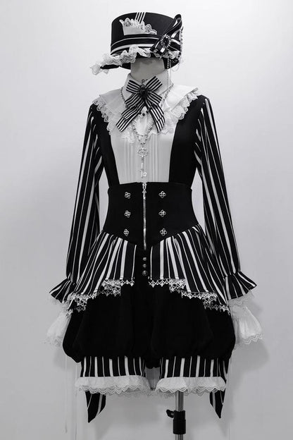 Princess Chronicles - Fancy Trick - Ouji Lolita Long Sleeve Shirt Vintage Shorts Suit