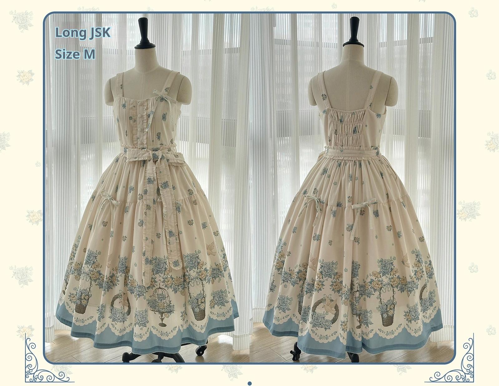 DreamWhale - Floral and Bird Series - Classic Lolita JSK Suit Floral Print Dress