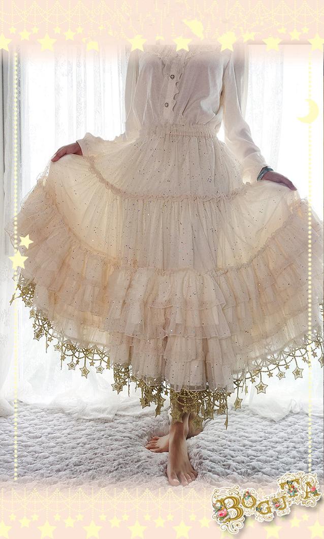 Boguta - Starry Night - 60/70/80cm A-line Lolita Petticoat