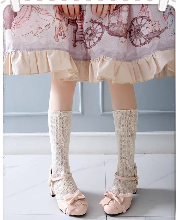 Yana - Sweet Lolita Shoes Round Toe Students Chunky Heel