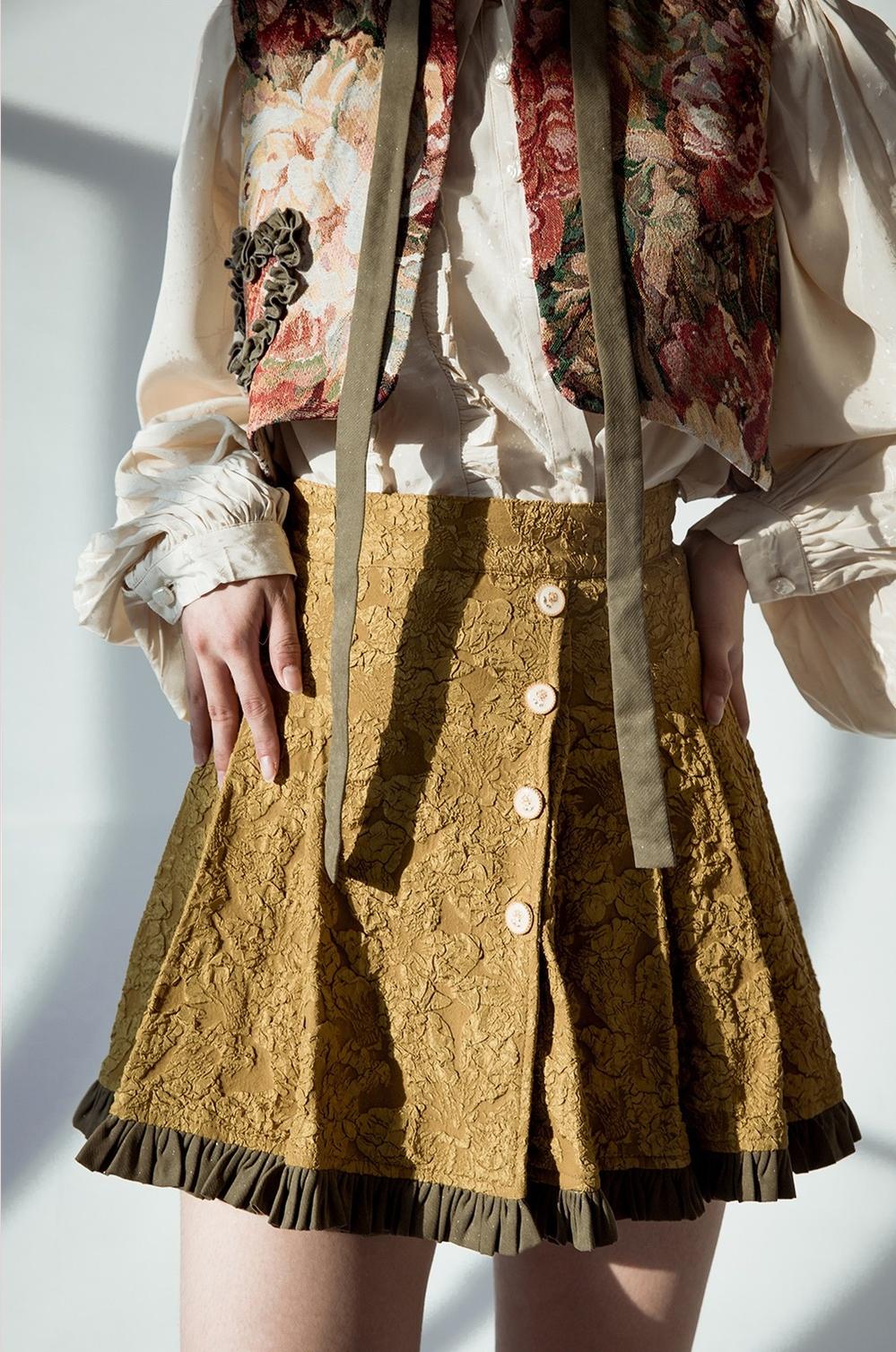 ZJstory - Gilded Age - Vintage Lolita Vest Suit Oil Painting Style Skirt Coat