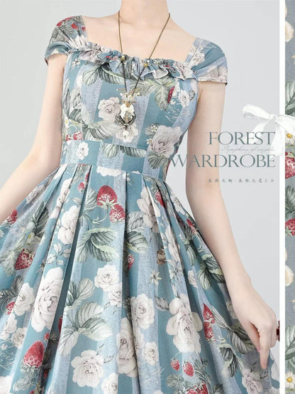 Forest Wardrobe - Forest Basket 3.0 - Vintage Lolita JSK Dress for Summer