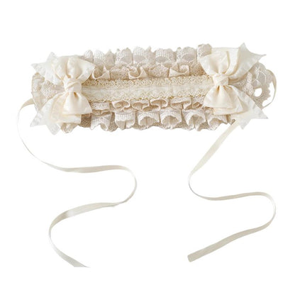 Xiaogui - Elegant Lolita Ivory Lace Hair Band