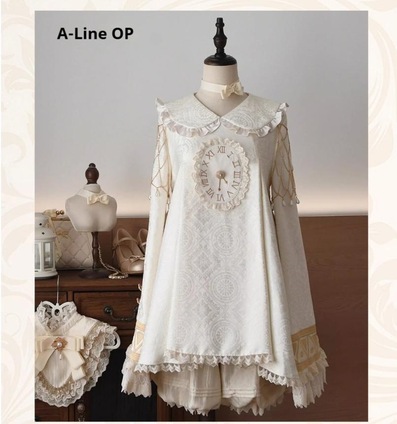 LizBird - Reincarnation of Time - Elegant Lolita OP Set with Waist-Cinching and A-Line Styles