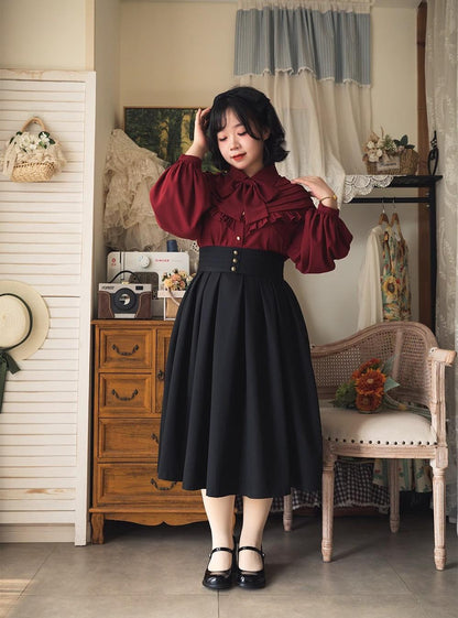 Forest Wardrobe - Forest Basket - Elegant Lolita Pleated Skirt