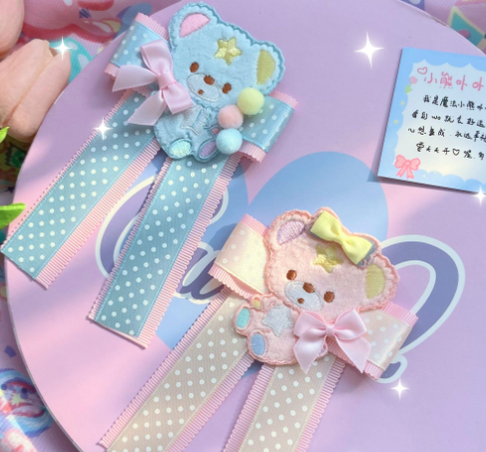 Bear Doll - 1000SE - Lolita Sweet Corsage Hair Clip Pin Accessories