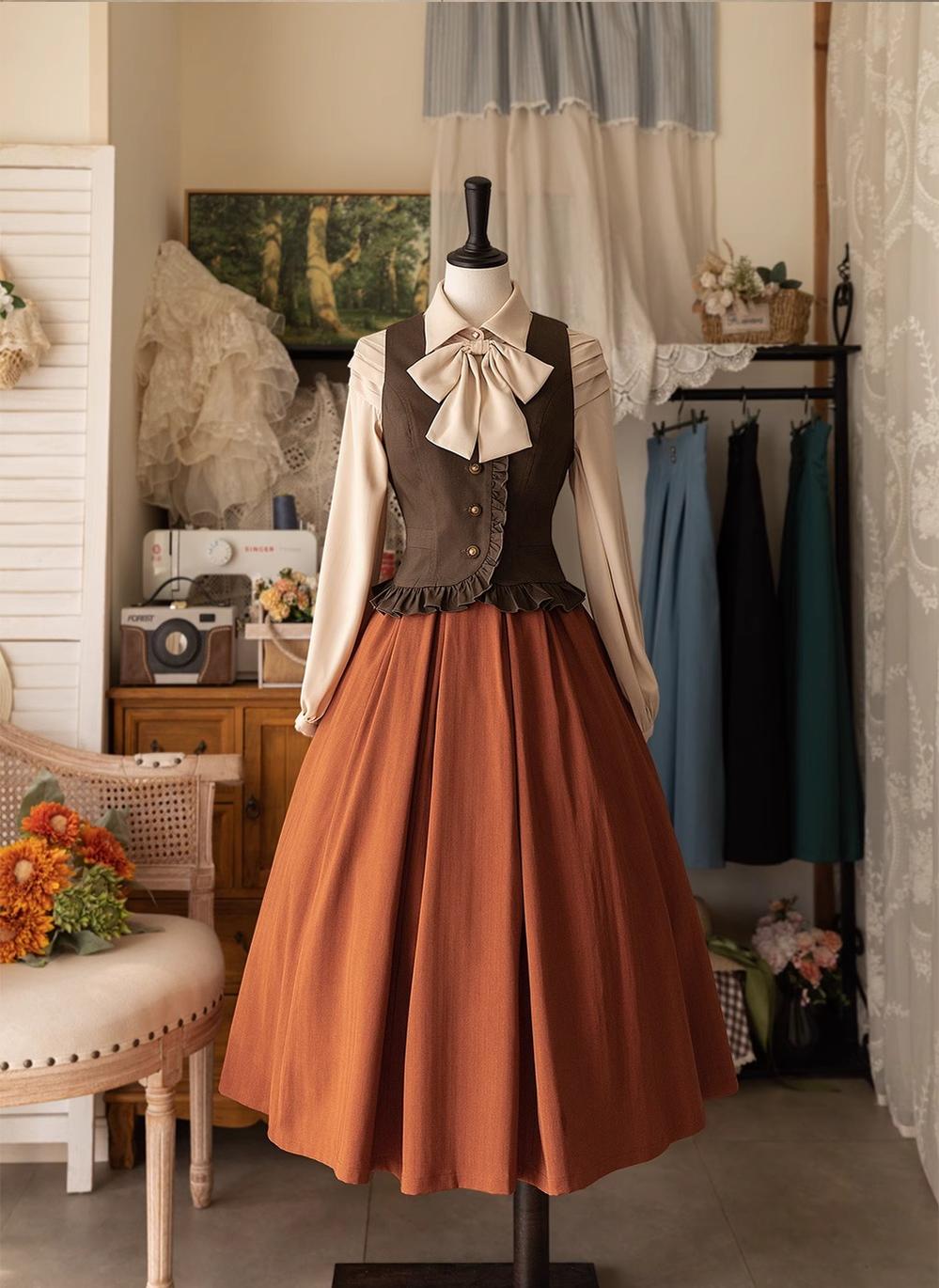 Forest Wardrobe - Forest Basket - Elegant Lolita Vest Autumn/Winter Versatile Waistcoat