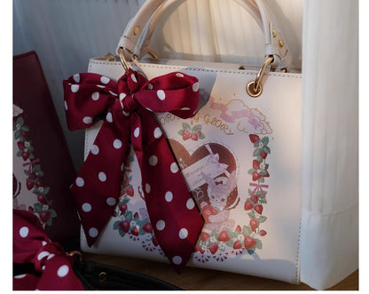 Morning Glory - Retro Lolita Handbag PU Square Wedding Bag