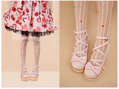 MODO - Sweet Lolita Round-Toe Platform Shoes