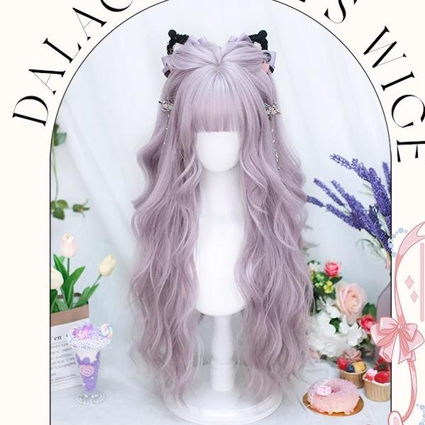 Dalao Home - Poi Balls - Sweet Lolita Wig Long Curly Purple Wigs