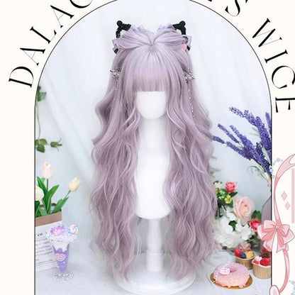 Dalao Home - Poi Balls - Sweet Lolita Wig Long Curly Purple Wigs