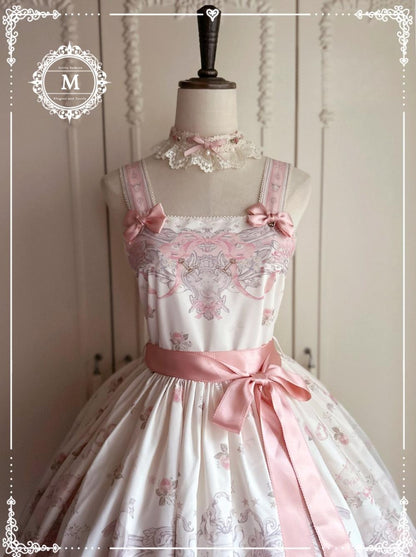 Moon River - Swan Lake Mirror - Pink Sweet Lolita Print JSK Dress