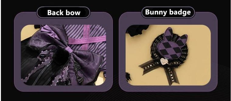 Forest Fluorescent Carps - Ouji Lolita OP Dress Circus Lolita Strip Prince Suit