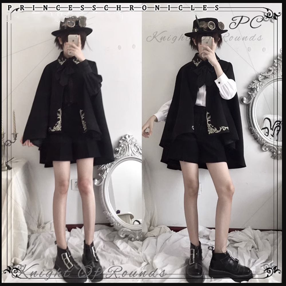 Princess Chronicles - Medieval Ouji Lolita Embroidered Cape