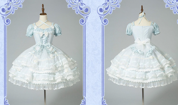 Puppets and Doll - Sweet Lolita OP Dress Multicolor