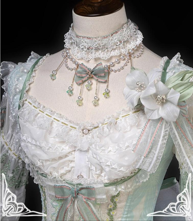 Long and Pointed Ears - Lily Overture - Wedding Lolita Dress Set Bridal Dress