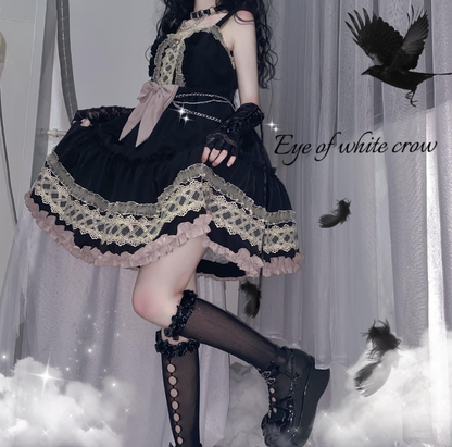 Eye of  White Crow - Dairy Lolita Dress Hot Girl JSK