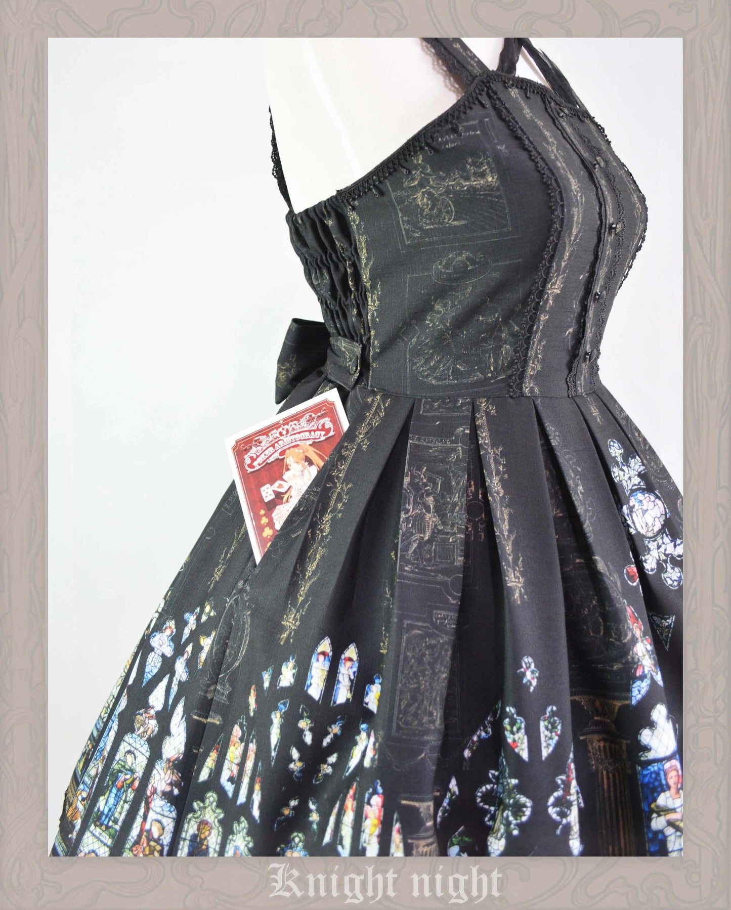 Knight Night - The Saint Priest - Vintage Lolita JSK Dress Halter Neckline