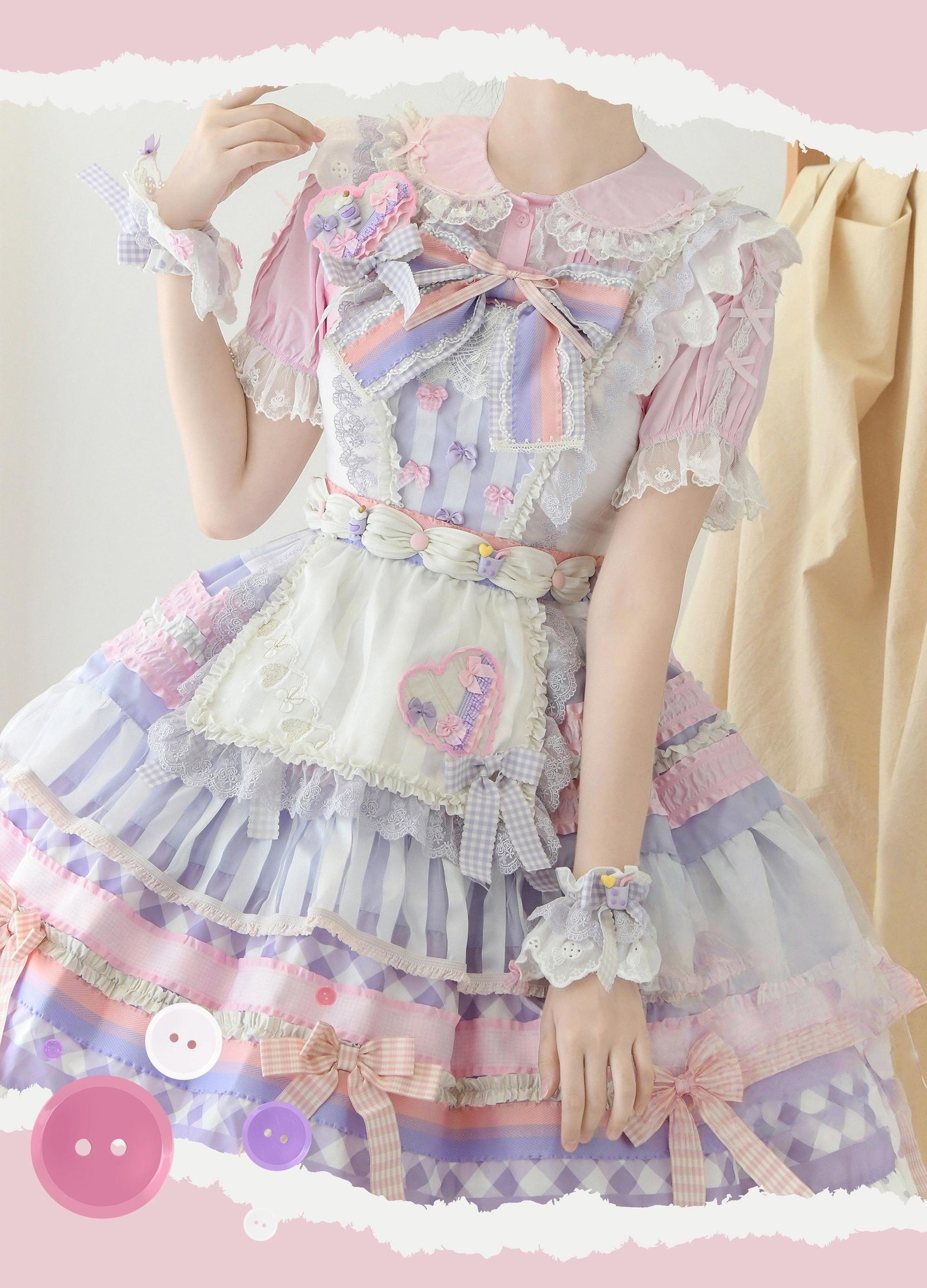 DMFS Lolita - Lanxin Shirt - Cotton Sweet Lolita Lace Blouse