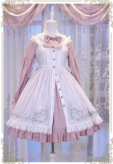 Chess Story - Vintage Lolita Long Sleeve OP Dress