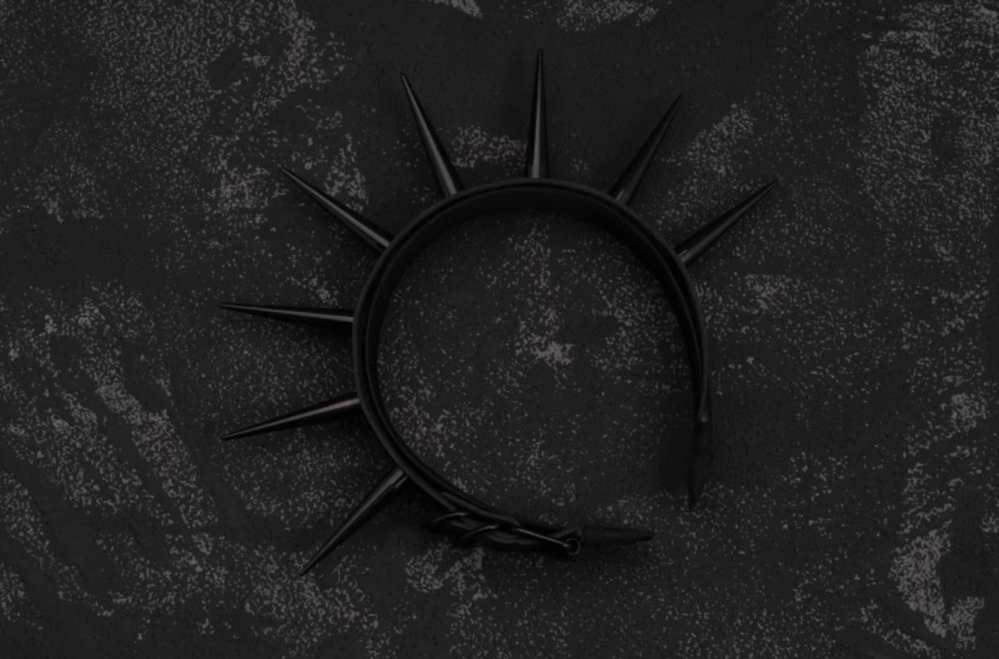 Strange Sugar - Punk Gothic Lolita KC Faux Leather Rivet Hair Accessories