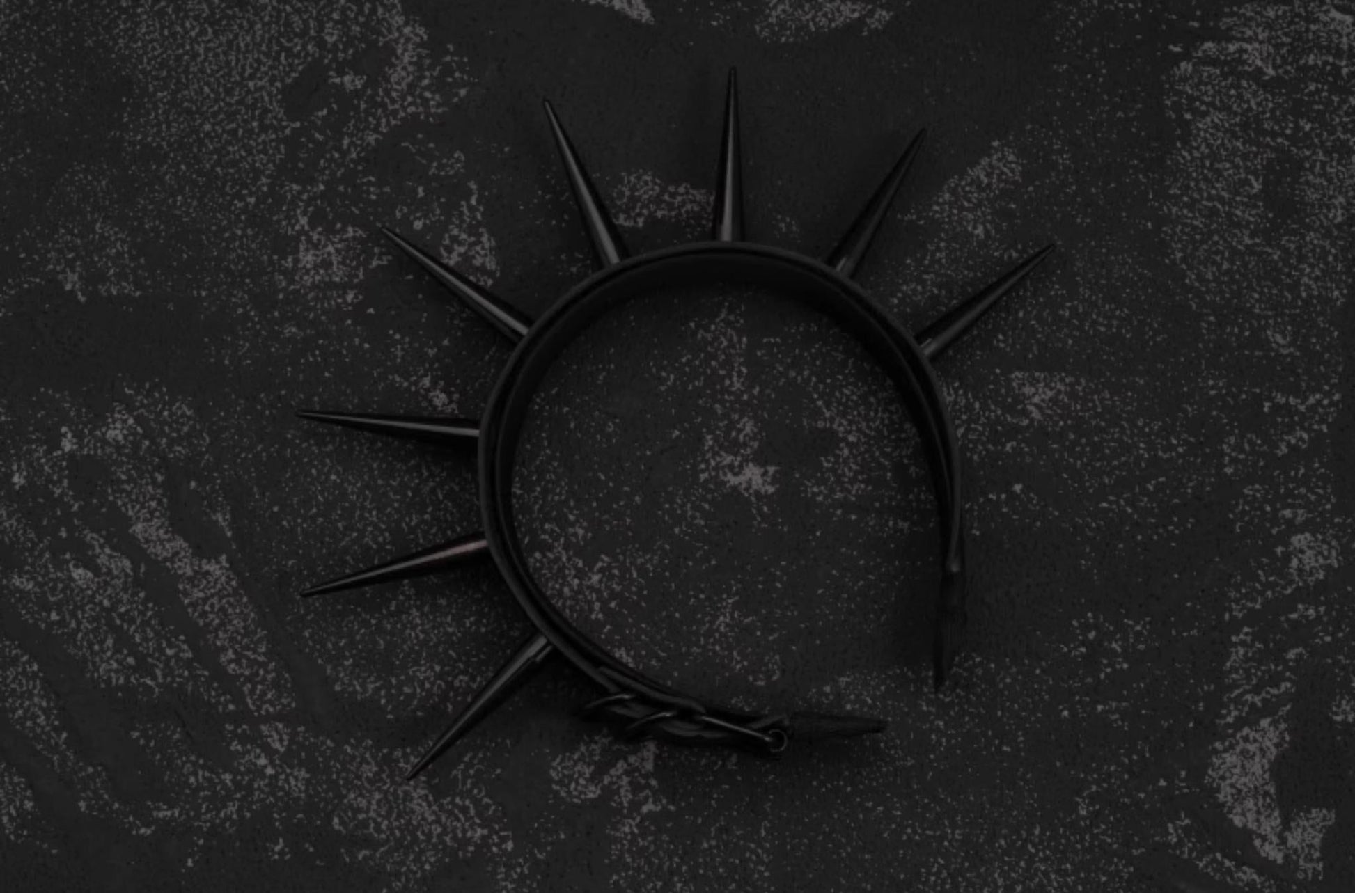 Strange Sugar - Punk Gothic Lolita KC Faux Leather Rivet Hair Accessories