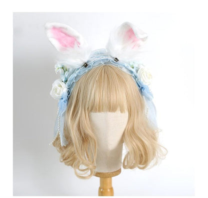 Xiaogui - Elegant Lolita Floral Lace Handmade Headband