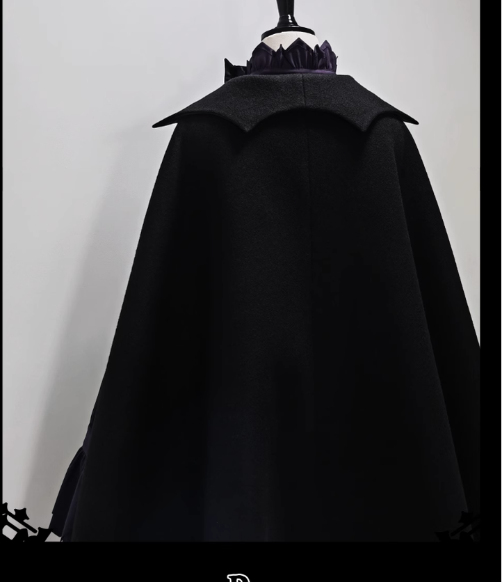 Princess Chronicles - Ouji Lolita Prince Black Bow Cloak