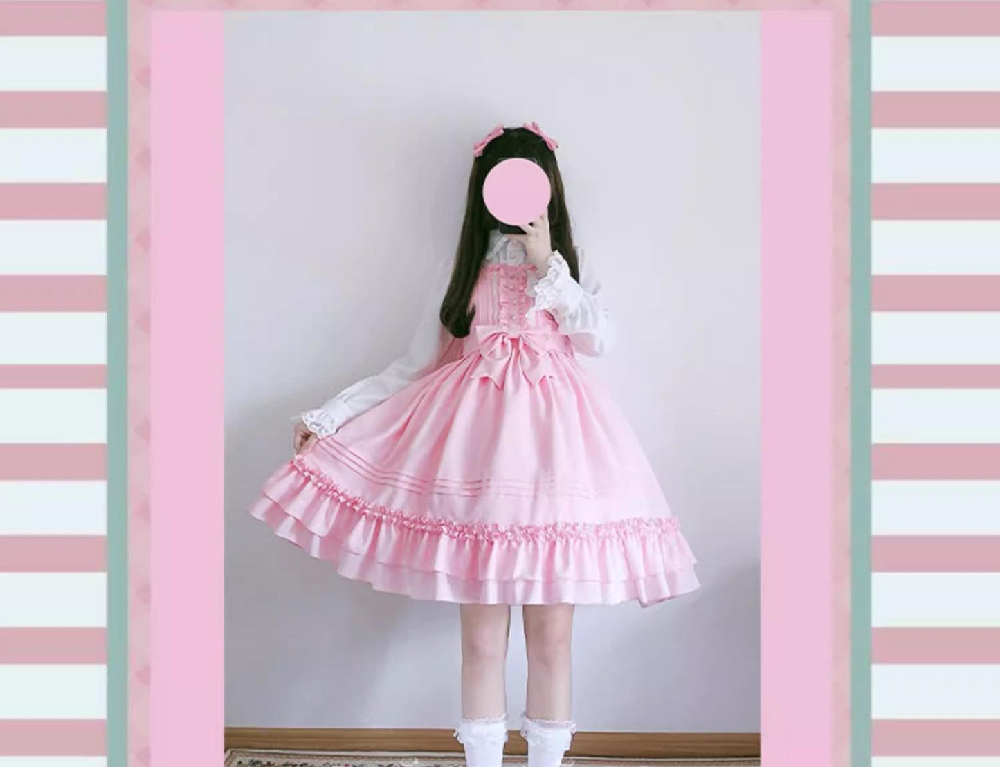 Strawberry Witch - Sweet Lolita JSK Multicolored Lolita Dress