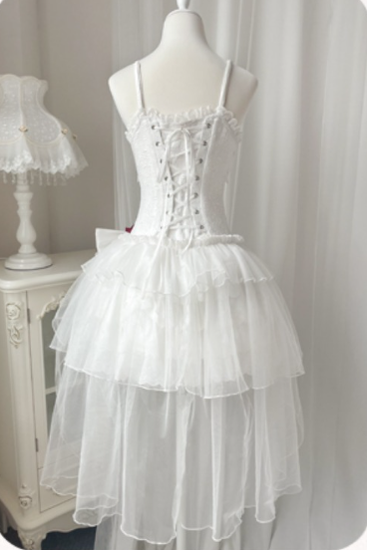 Letters from Unknown Star - Little Rose - Summer Casual Lolita Fashion Dress Sexy JSK