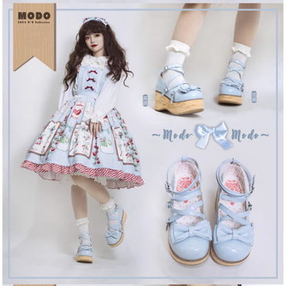 MODO - Sweet Lolita Round-Toe Platform Shoes