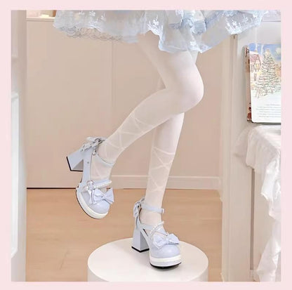 Witch's Night - Crush Complex - Sweet Lolita Heel Shoes, Pearls & Bows