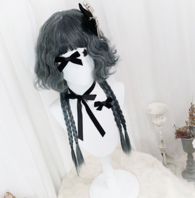 PippiPalace - Metaverse - Mix of Green And Blue Curly Short Wig