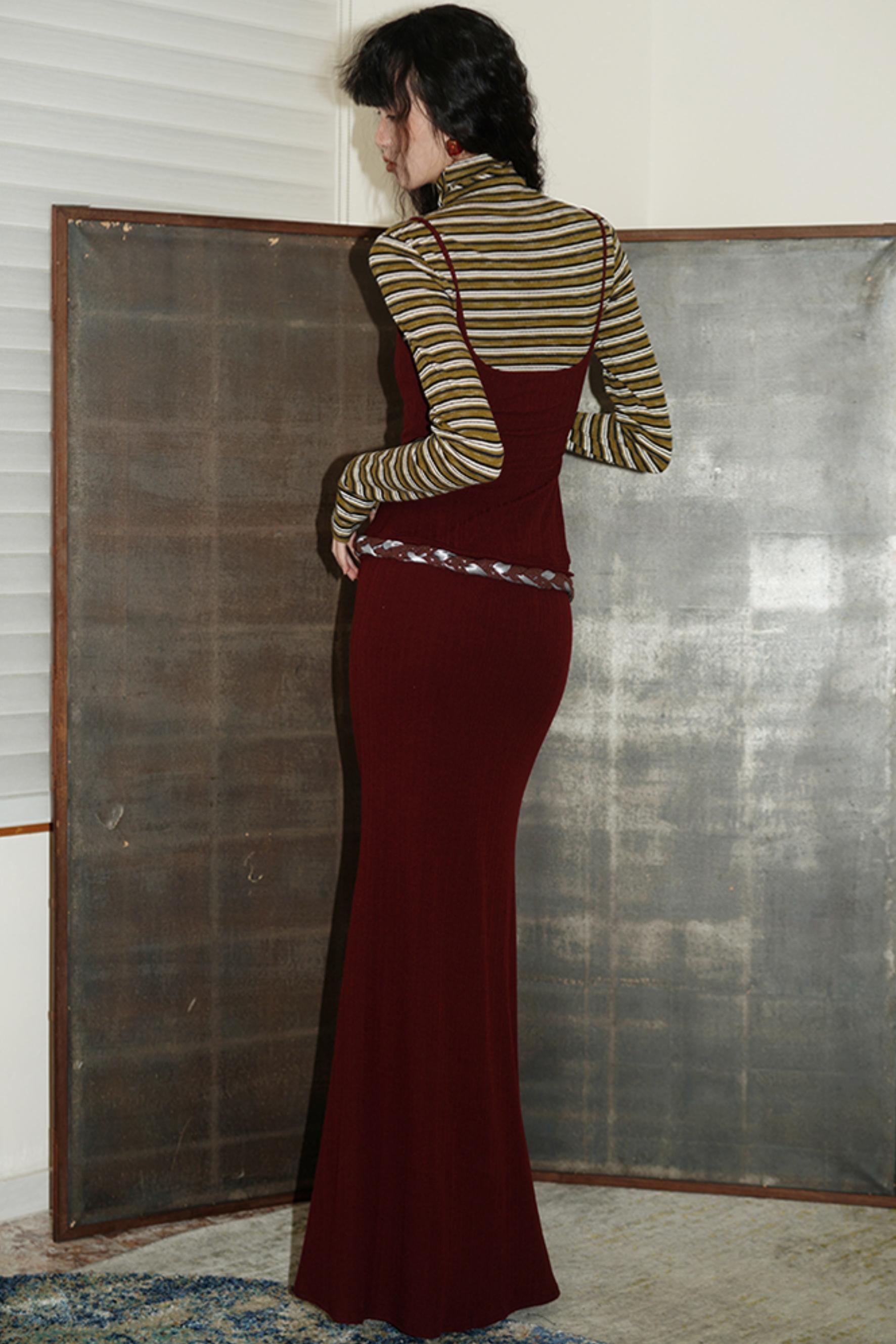 Vintage Multi-Way Striped Dress