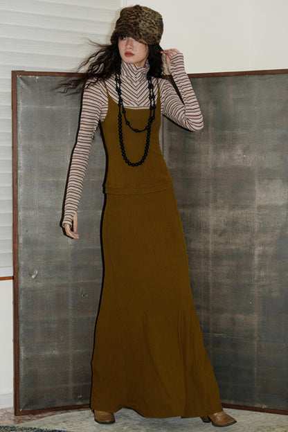 Vintage Multi-Way Striped Dress