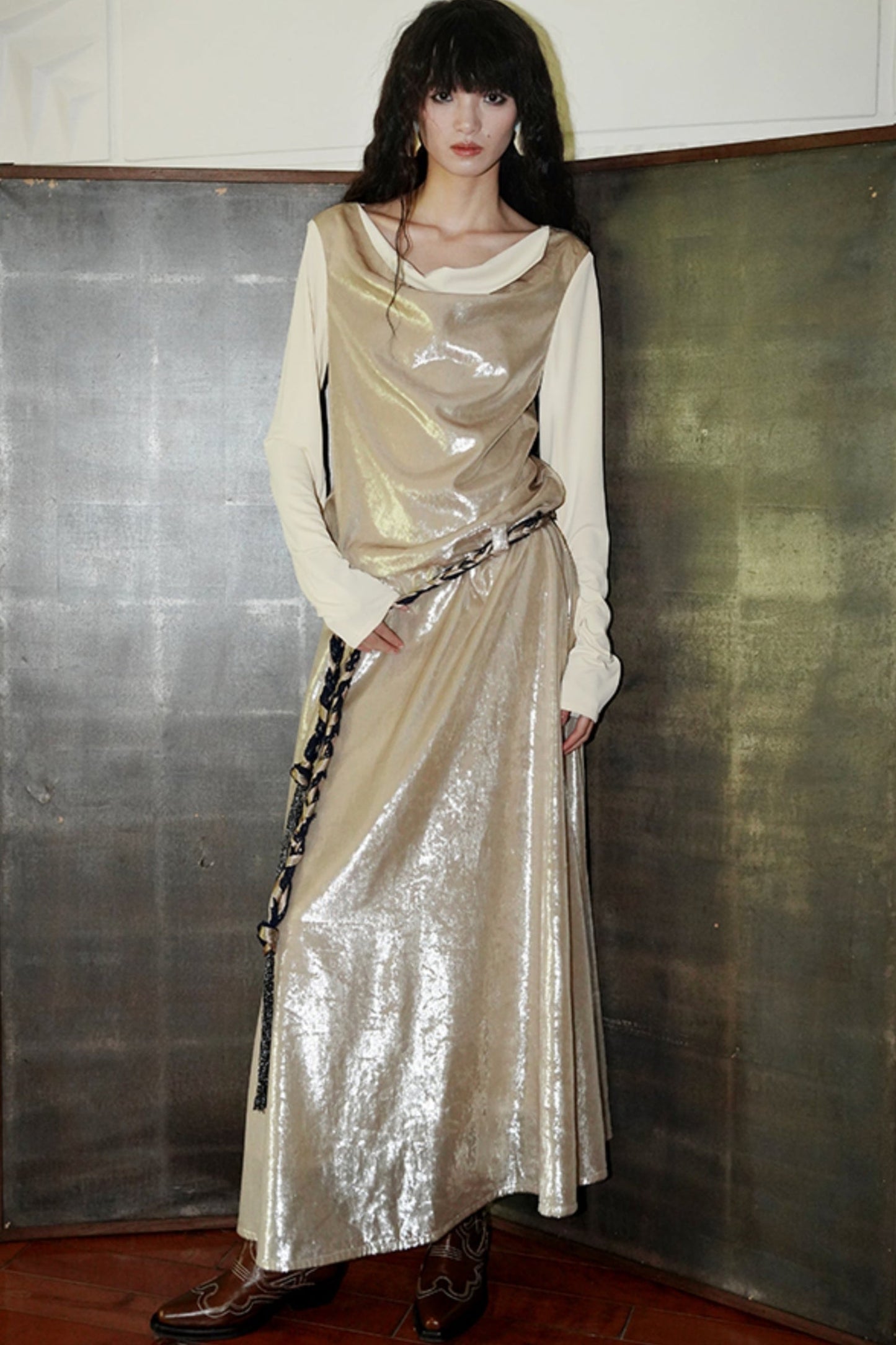 Loose Fit Silk Dress