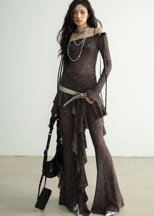 Dark Stray Fairy Irregular Ruffle Wasteland Set-Up