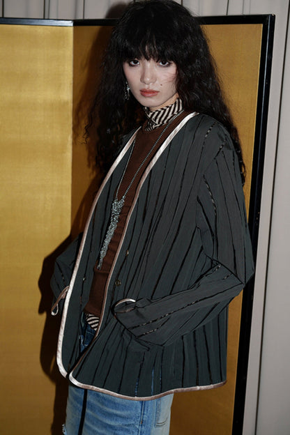 Vintage Style Sheer Blazer