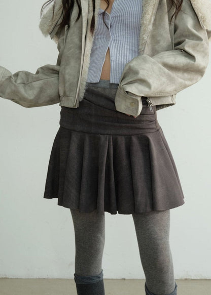 Wasteland Volumetric Versatile Cropped Skirt